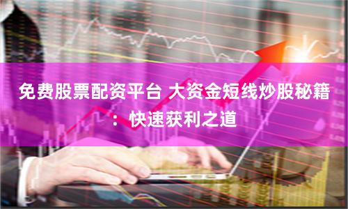 免费股票配资平台 大资金短线炒股秘籍:快速获利之道